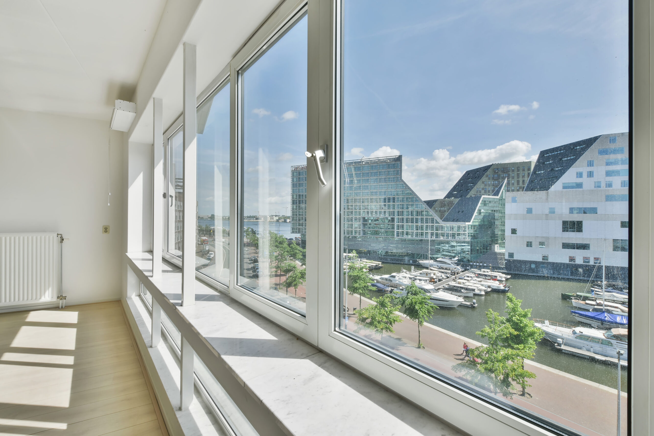 Amazing view of a residential area from the window